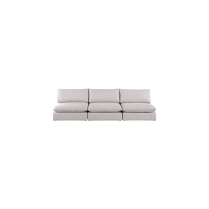 Mackenzie Beige Durable Linen Textured Modular Sofa