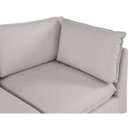 Mackenzie Beige Durable Linen Textured Modular Sofa
