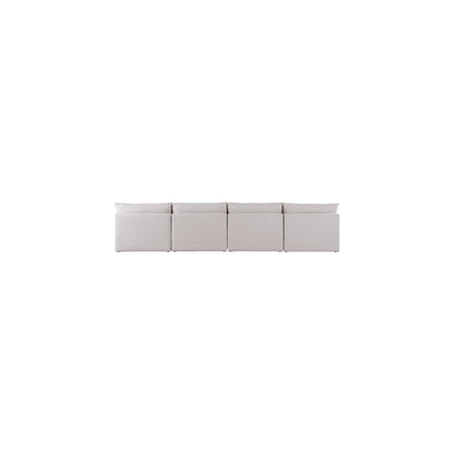 Mackenzie Beige Durable Linen Textured Modular Sofa