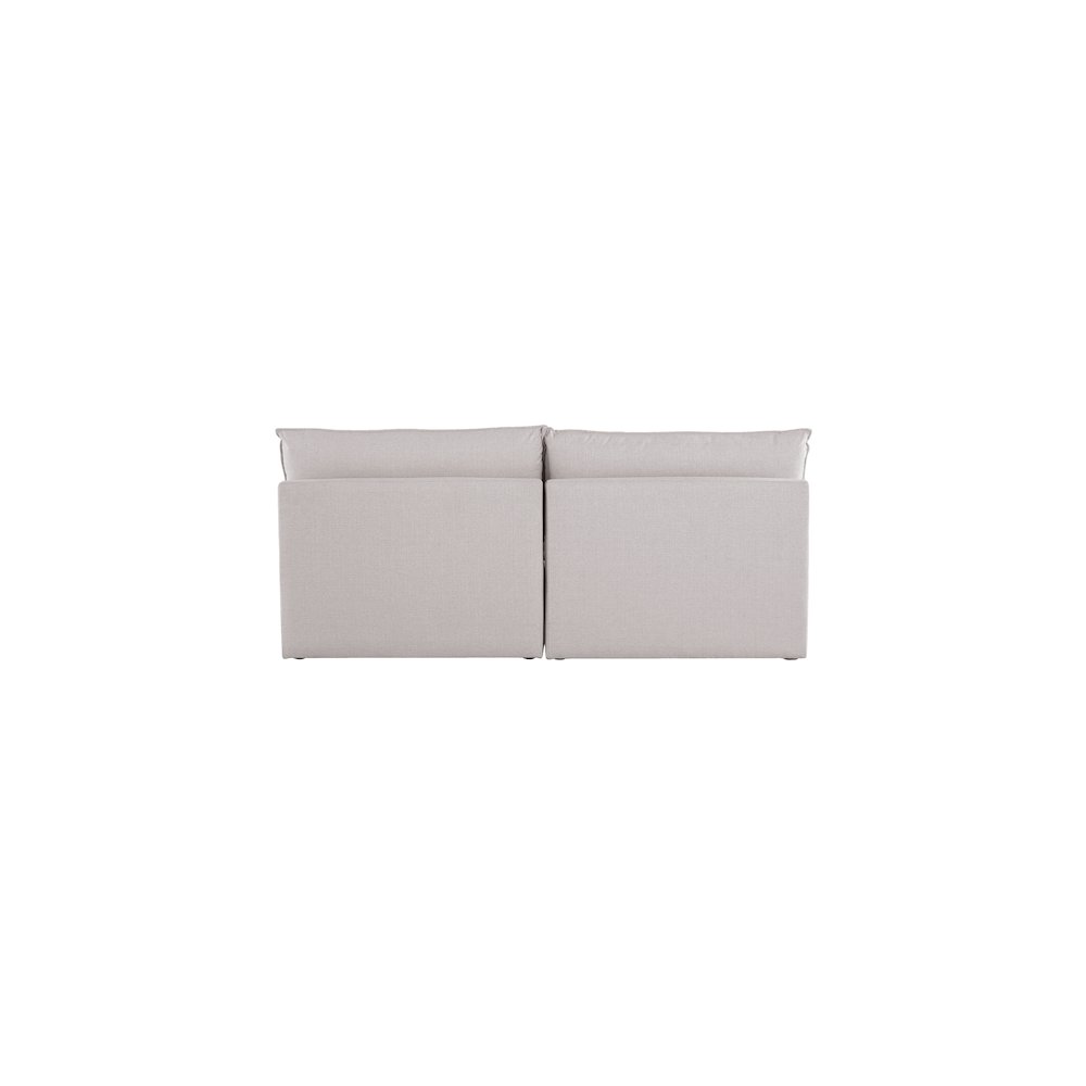 Mackenzie Beige Durable Linen Textured Modular Sofa
