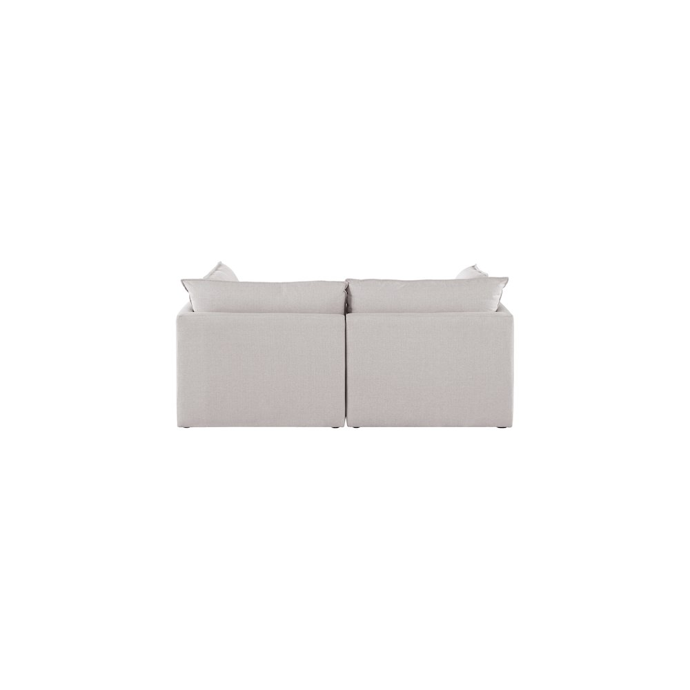 Mackenzie Beige Durable Linen Textured Modular Sofa