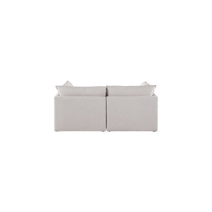 Mackenzie Beige Durable Linen Textured Modular Sofa
