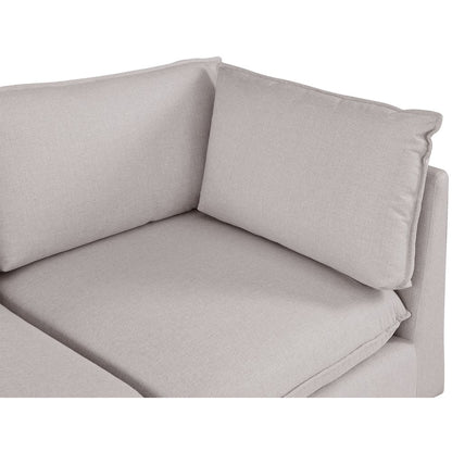 Mackenzie Beige Durable Linen Textured Modular Sofa