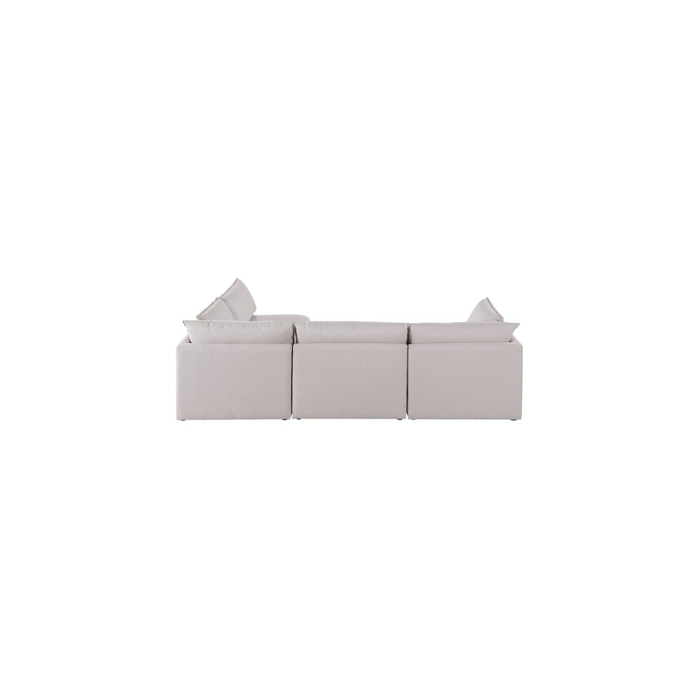 Mackenzie Beige Durable Linen Textured Modular Sectional