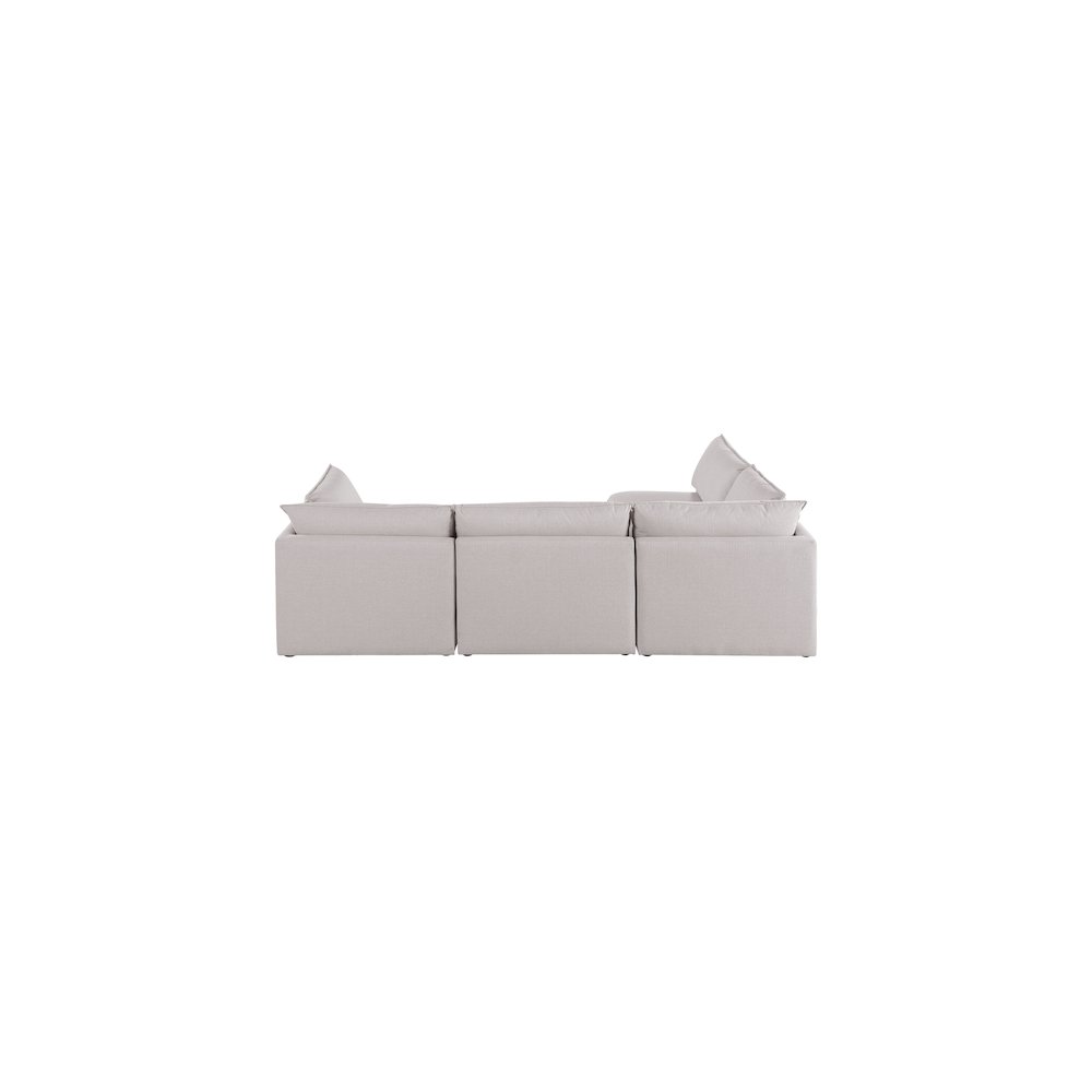 Mackenzie Beige Durable Linen Textured Modular Sectional