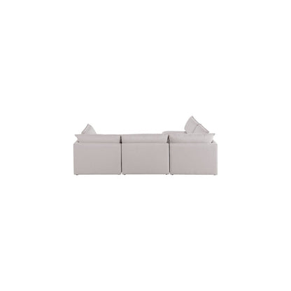 Mackenzie Beige Durable Linen Textured Modular Sectional