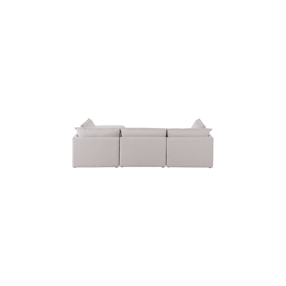 Mackenzie Beige Durable Linen Textured Modular Sectional