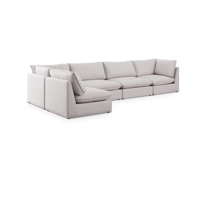 Mackenzie Beige Durable Linen Textured Modular Sectional