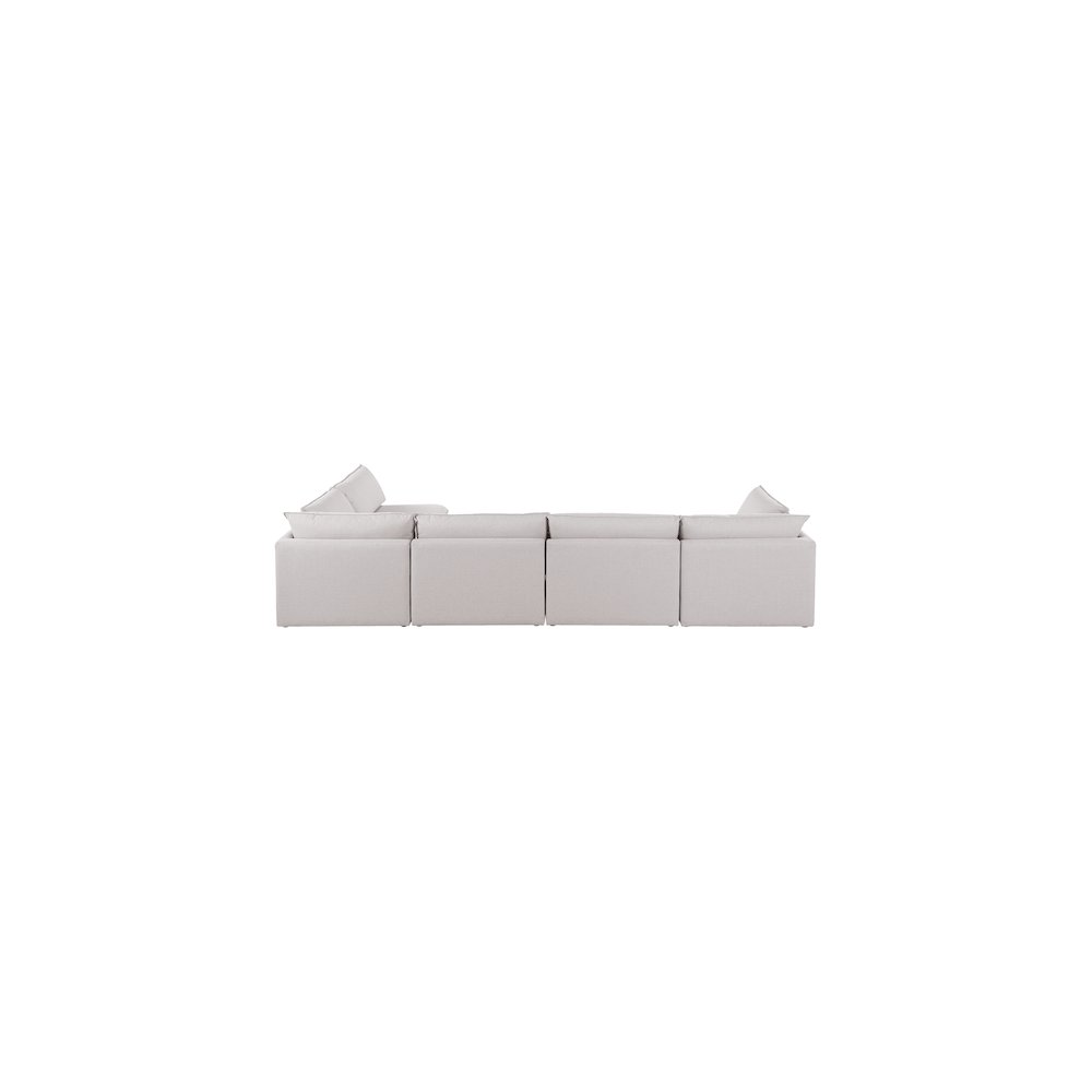 Mackenzie Beige Durable Linen Textured Modular Sectional