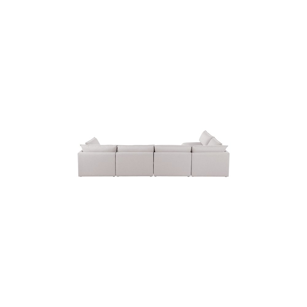 Mackenzie Beige Durable Linen Textured Modular Sectional