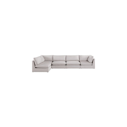 Mackenzie Beige Durable Linen Textured Modular Sectional