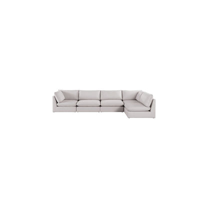 Mackenzie Beige Durable Linen Textured Modular Sectional