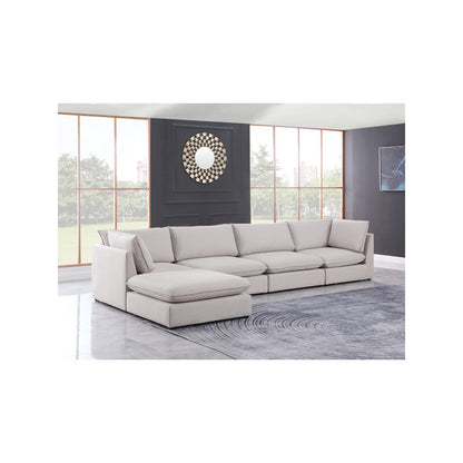 Mackenzie Beige Durable Linen Textured Modular Sectional