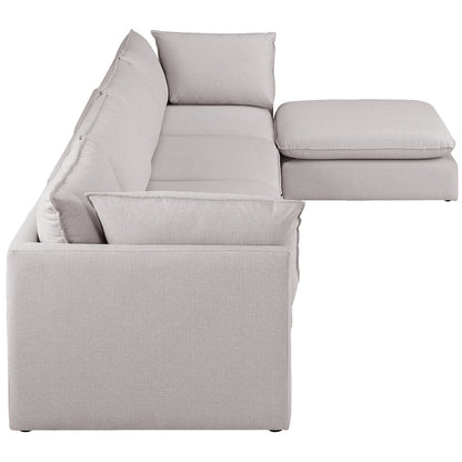 Mackenzie Beige Durable Linen Textured Modular Sectional