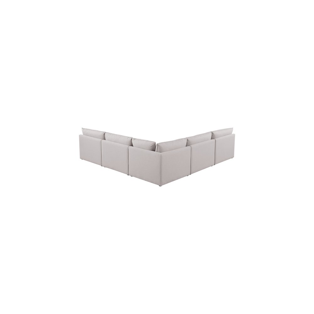 Mackenzie Beige Durable Linen Textured Modular Sectional