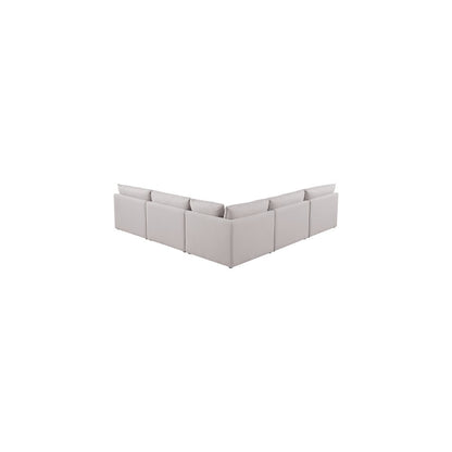 Mackenzie Beige Durable Linen Textured Modular Sectional