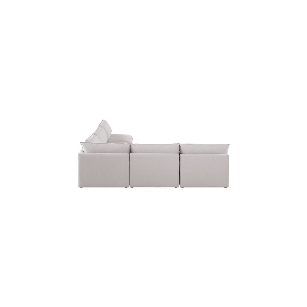 Mackenzie Beige Durable Linen Textured Modular Sectional