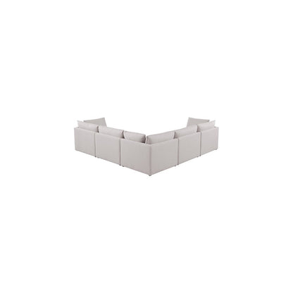 Mackenzie Beige Durable Linen Textured Modular Sectional