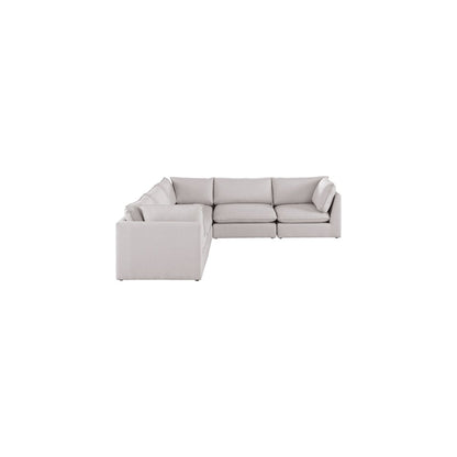 Mackenzie Beige Durable Linen Textured Modular Sectional