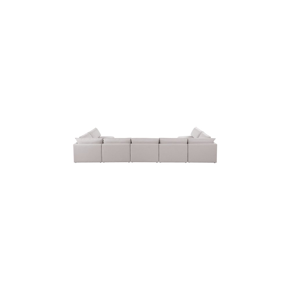 Mackenzie Beige Durable Linen Textured Modular Sectional