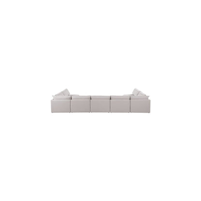 Mackenzie Beige Durable Linen Textured Modular Sectional