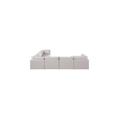 Mackenzie Beige Durable Linen Textured Modular Sectional