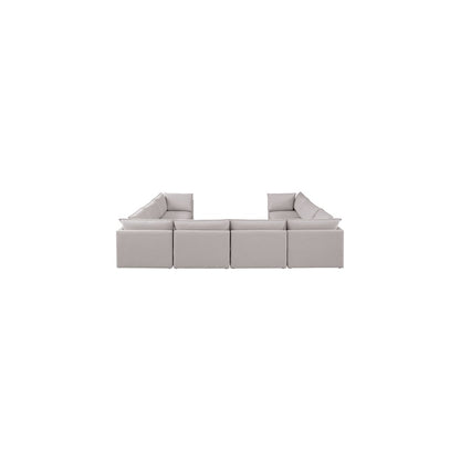 Mackenzie Beige Durable Linen Textured Modular Sectional