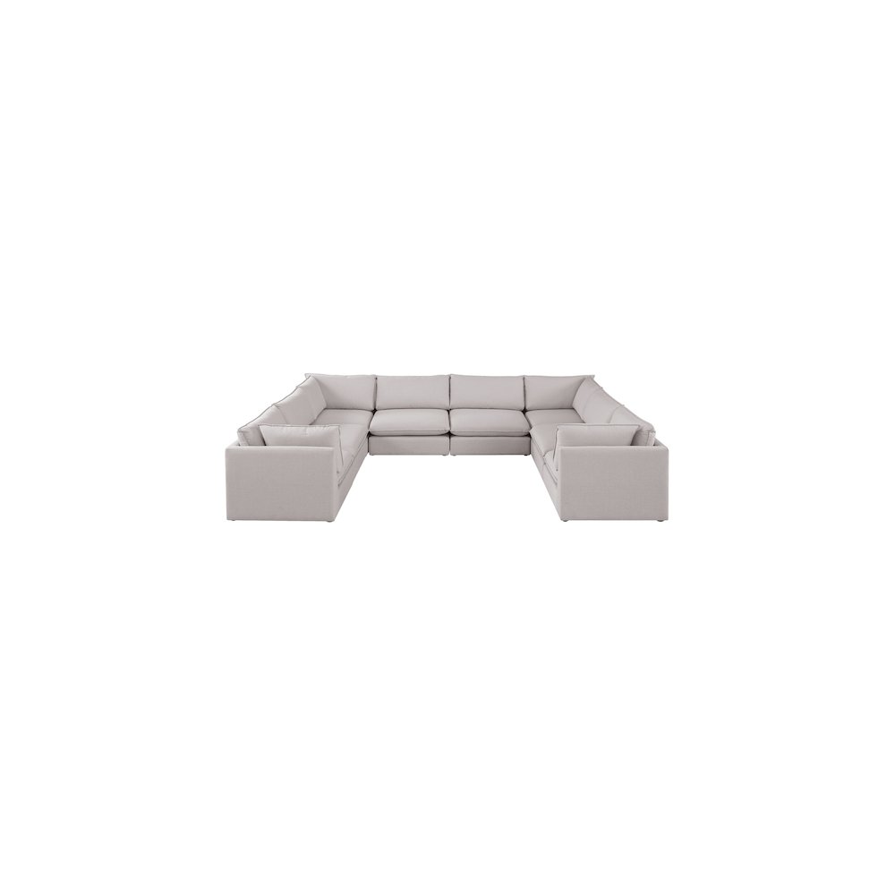 Mackenzie Beige Durable Linen Textured Modular Sectional