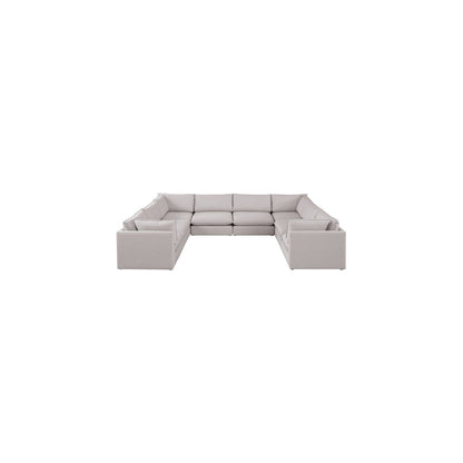 Mackenzie Beige Durable Linen Textured Modular Sectional