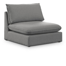 Mackenzie Grey Durable Linen Textured Armless Chair