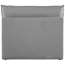 Mackenzie Grey Durable Linen Textured Armless Chair