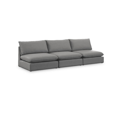 Mackenzie Grey Durable Linen Textured Modular Sofa