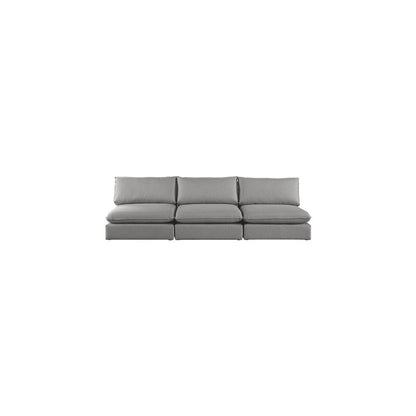 Mackenzie Grey Durable Linen Textured Modular Sofa