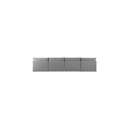 Mackenzie Grey Durable Linen Textured Modular Sofa