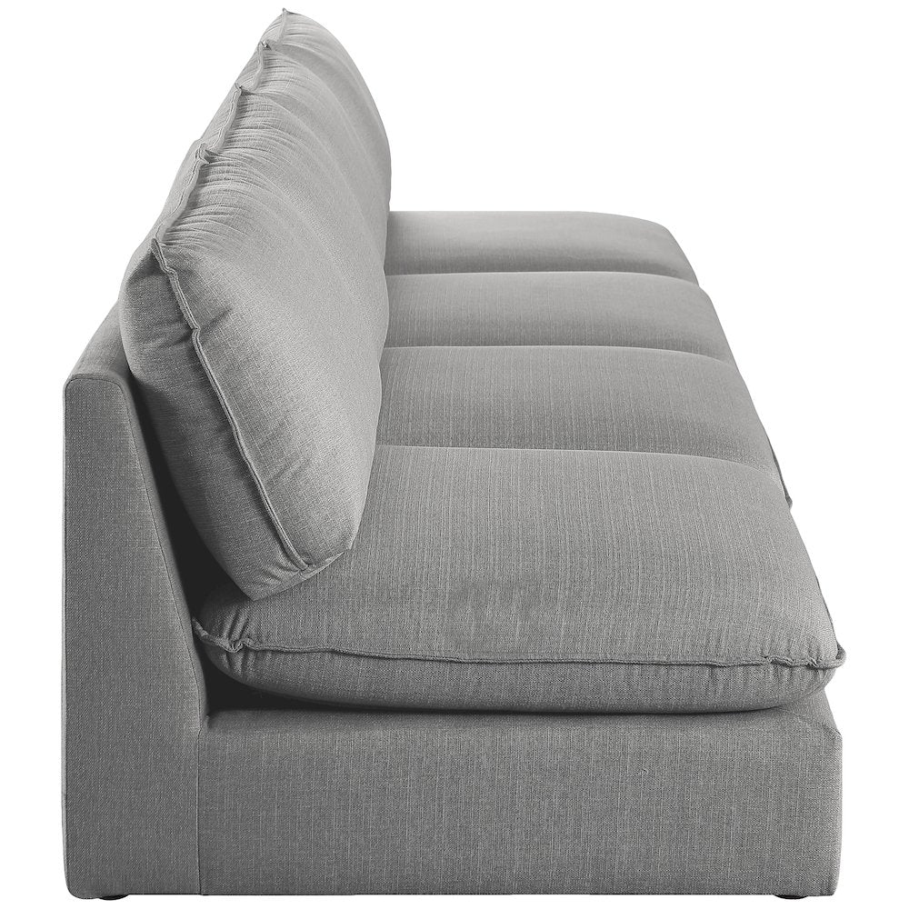 Mackenzie Grey Durable Linen Textured Modular Sofa