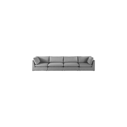 Mackenzie Grey Durable Linen Textured Modular Sofa