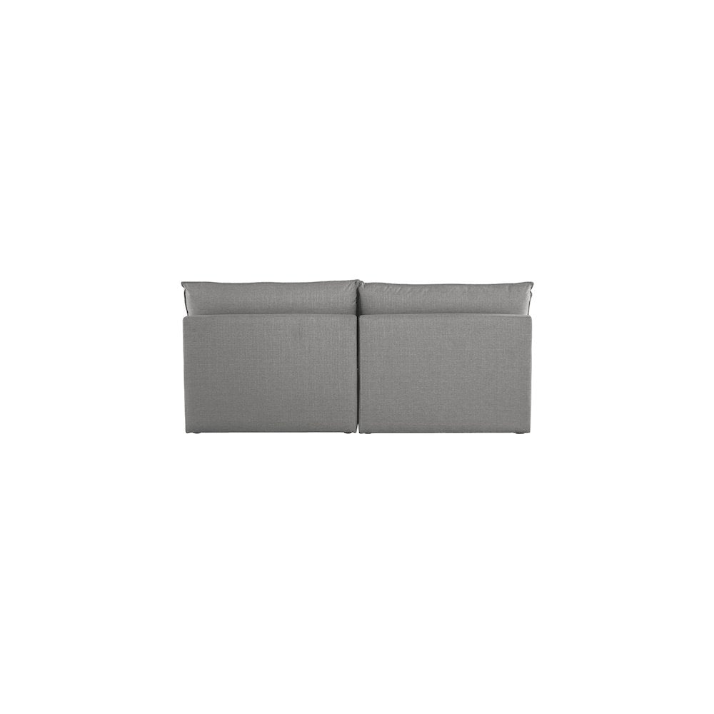 Mackenzie Grey Durable Linen Textured Modular Sofa