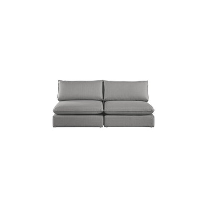 Mackenzie Grey Durable Linen Textured Modular Sofa