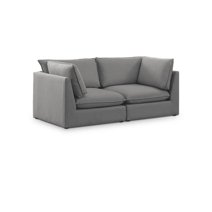 Mackenzie Grey Durable Linen Textured Modular Sofa