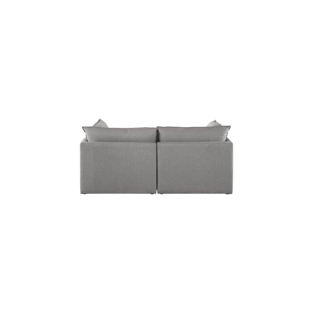Mackenzie Grey Durable Linen Textured Modular Sofa