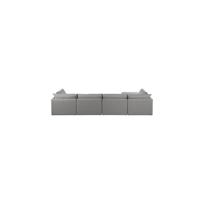 Mackenzie Grey Durable Linen Textured Modular Sectional