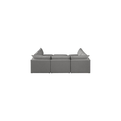 Mackenzie Grey Durable Linen Textured Modular Sectional
