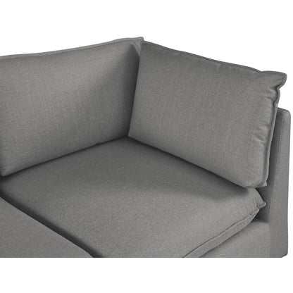 Mackenzie Grey Durable Linen Textured Modular Sectional