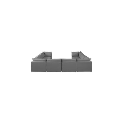 Mackenzie Grey Durable Linen Textured Modular Sectional