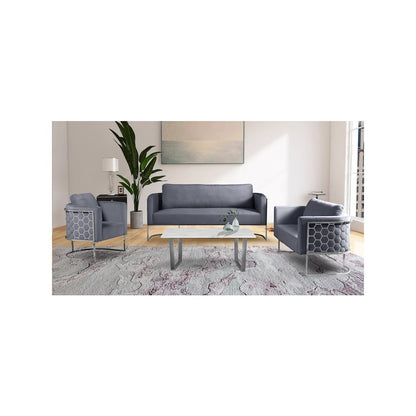 Casa Grey Velvet Sofa