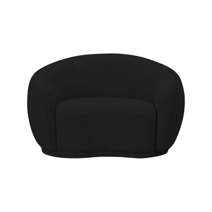 Hyde Black Boucle Fabric Chair