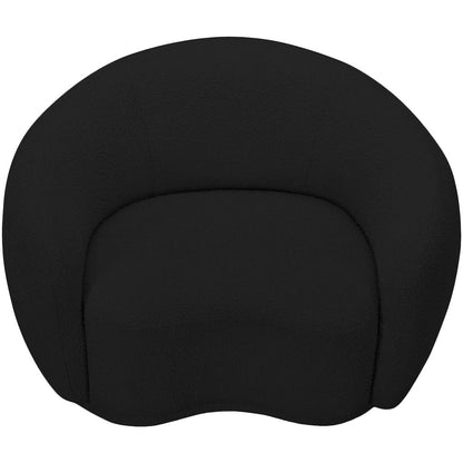Hyde Black Boucle Fabric Chair