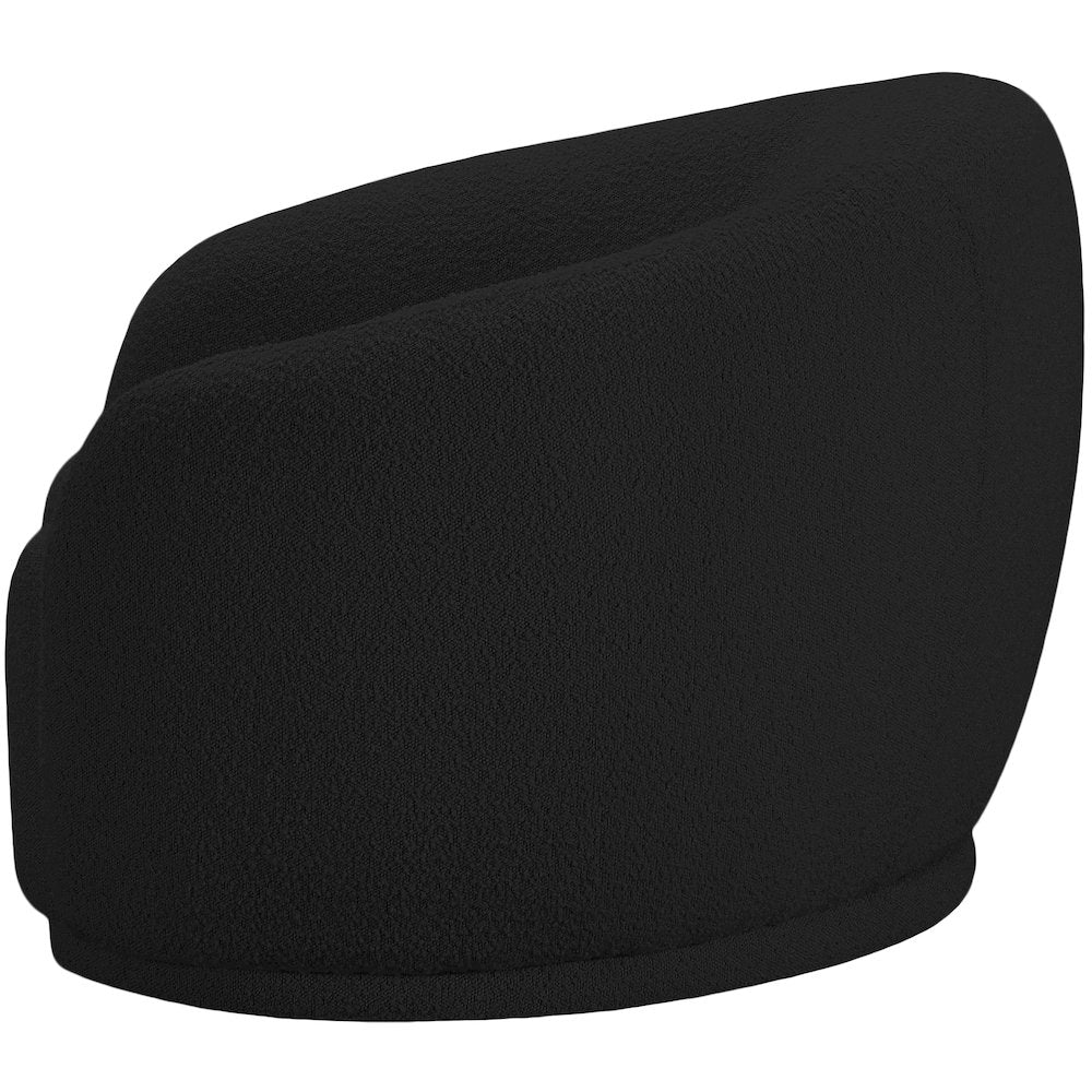 Hyde Black Boucle Fabric Chair