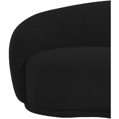 Hyde Black Boucle Fabric Chair