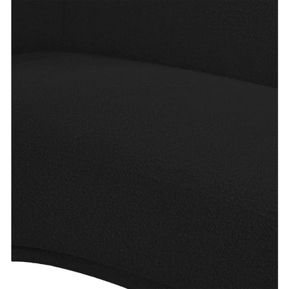 Hyde Black Boucle Fabric Chair